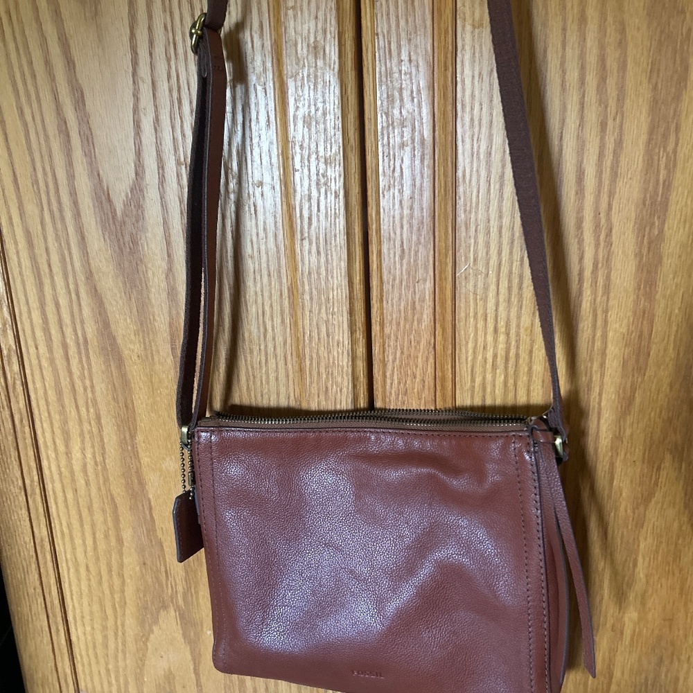 Brown Leather Crossbody Bag